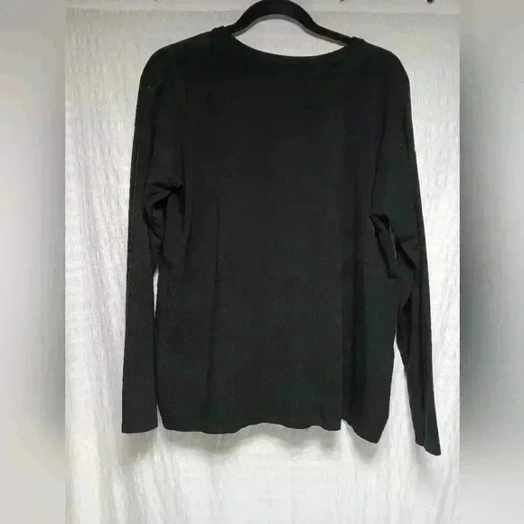 Eileen Fisher Stretch Jersey Knit Side zip box  top Long Sleeve Crew neck size s - Picture 3 of 10